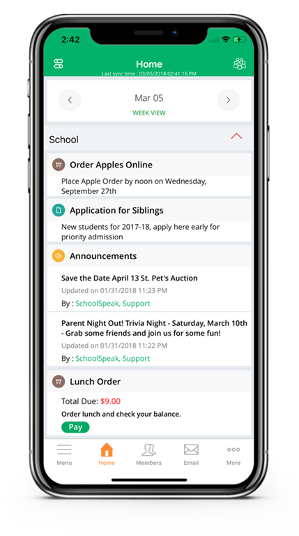 SchoolSpeak app in App Store and Google Play